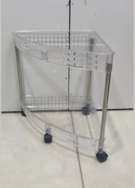 Acrylic Corner Cosmetic Rack, Makeup Storage Standing Shelf, Cosmetics Storage Organizer Acrylic Corner Cosmetic Rack, Makeup Storage Standing Shelf, Cosmetics Storage Organizer